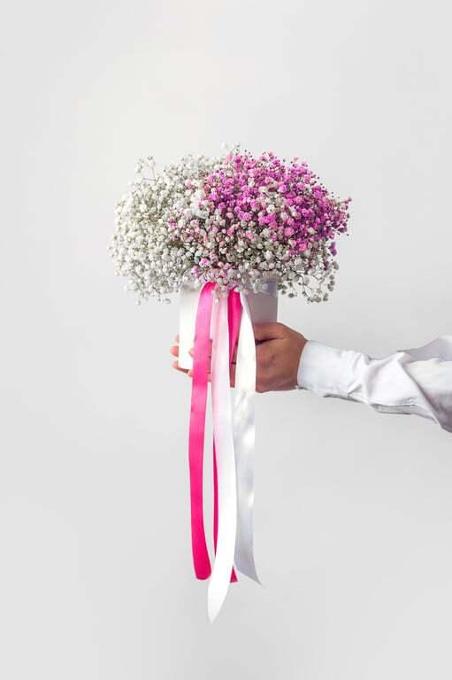 Композиция в коробке из гипсофилы — доставка в Иркутске (FanFlowers) Композиция в коробке из гипсофилы — доставка в Иркутске (FanFlowers)